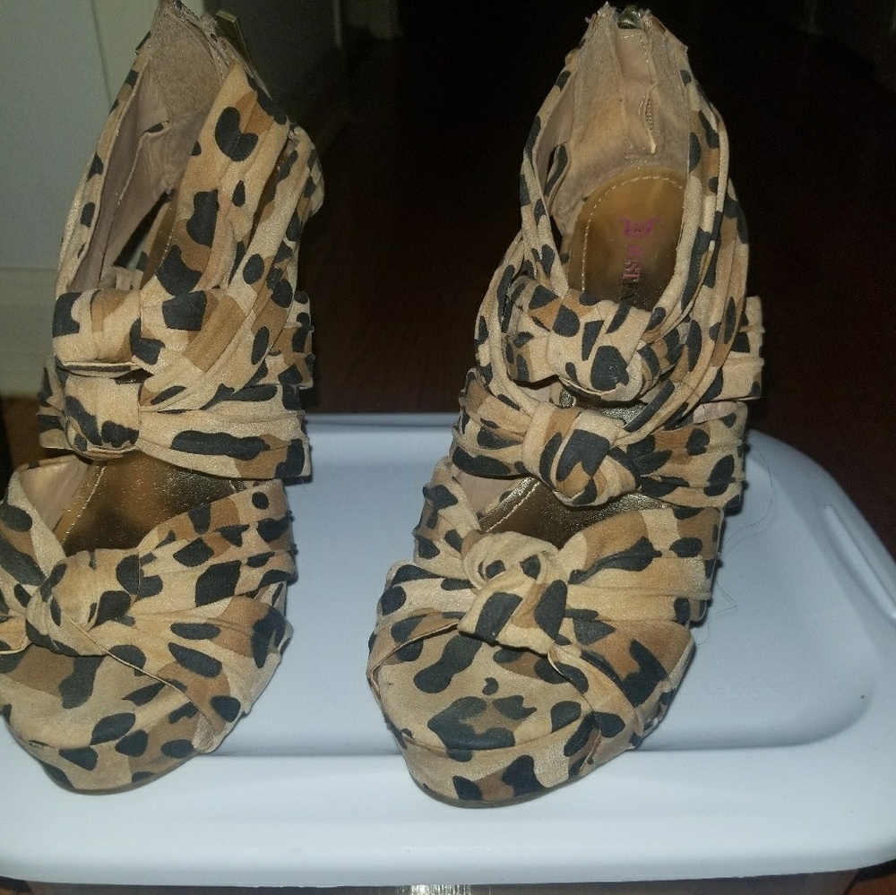 Leopard Print Booties - image 1